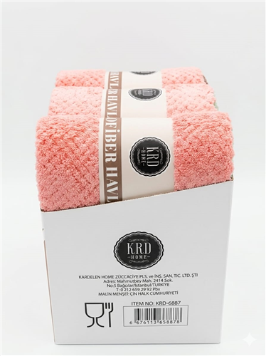 KRD HOME 3LÜ MİKROFİBER BEZ  PK:20